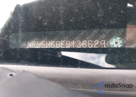 2014 Honda Odyssey Ex-L from USA, damaged, VIN 5FNRL5H66EB136629